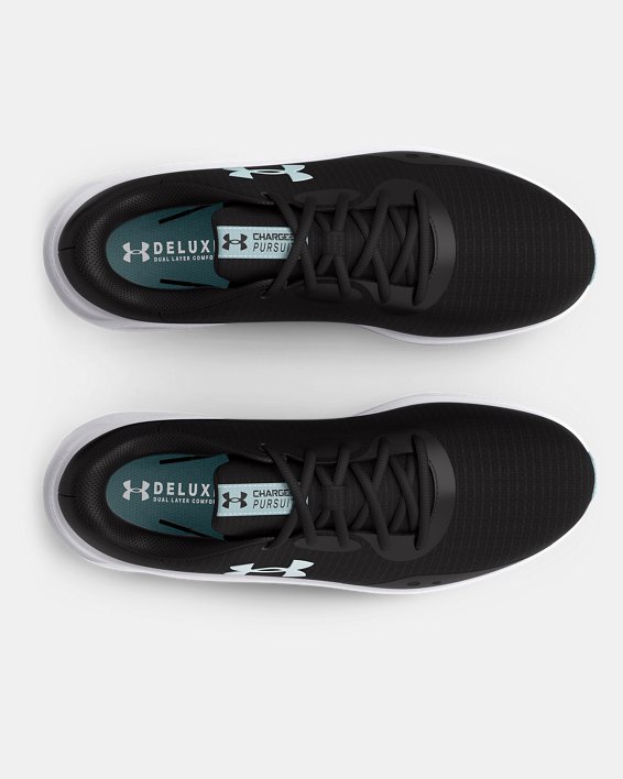 Women's UA Charged Pursuit 3 Tech Running Shoes, Black, pdpMainDesktop image number 2